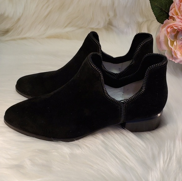 SENSO BLACK SUEDE BAILEY ANKLE BOOTIES SIZE 36 - Picture 2 of 8